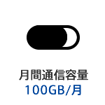 月間通信容量100GB/月