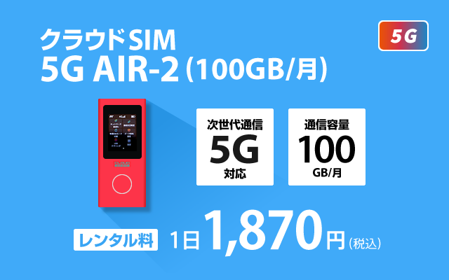 クラウド SIM(100GB/月)