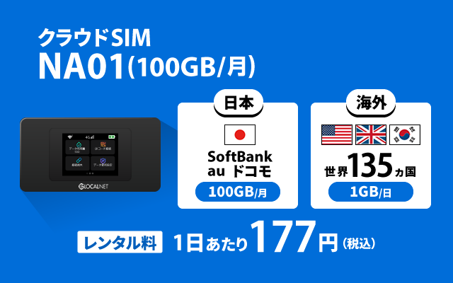 クラウドSIM NA01 (100GB/月)
