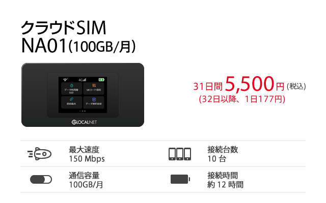 NA01(100GB/月)