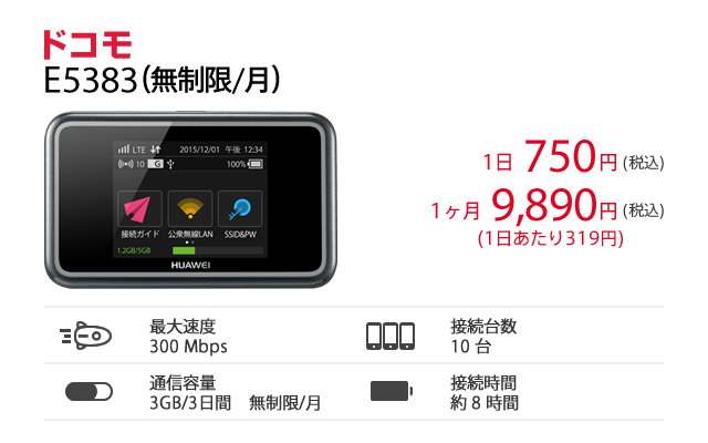 E53 無制限 月 ドコモのwi Fiレンタル E53 無制限 月 ドコモのwi Fiレンタル