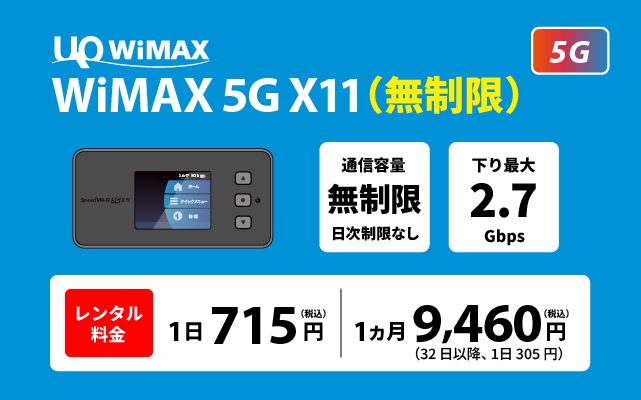 wimax レンタル x11