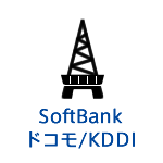 SoftBank docomo au