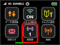GL10P Wi-Fi 接続数表示