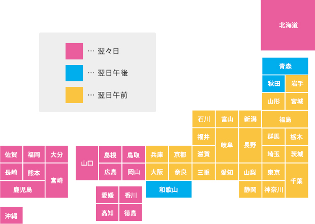 お届け日の目安